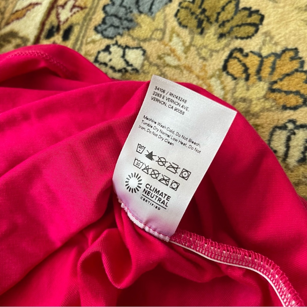 Reformation Ruched Pink Dress NWT - Picture 8 of 9